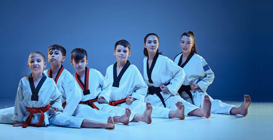 Martial Arts Lessons for Kids in Lewisville TX - Kids Group Splits